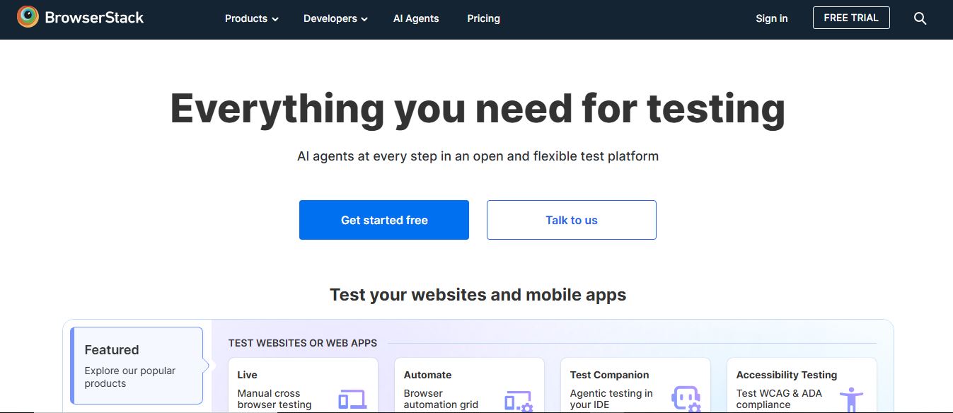 BrowserStack preview