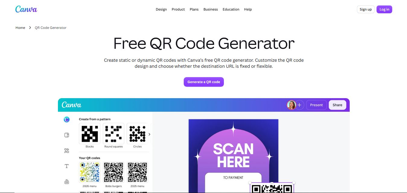 Canva QR Code Generator preview