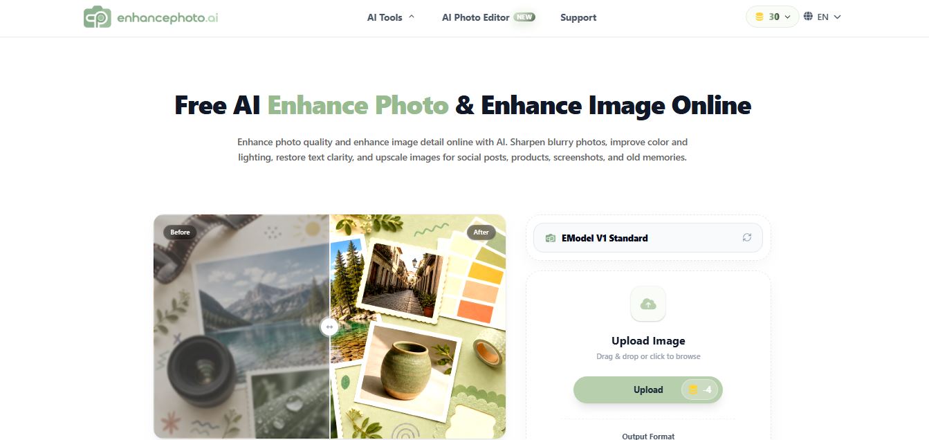EnhancePhoto AI preview