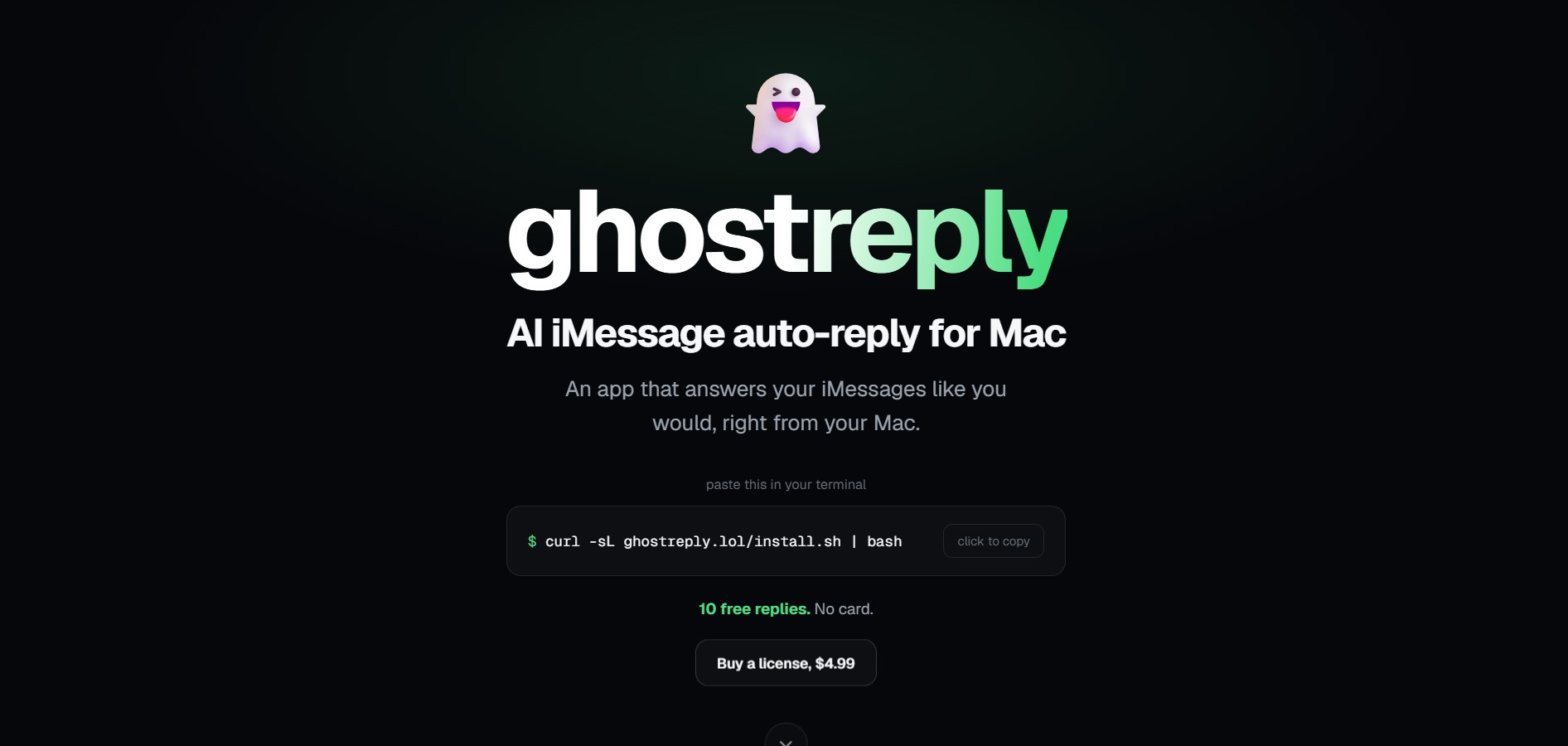 GhostReply preview