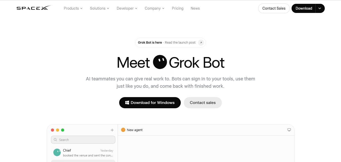 Grok Bot preview