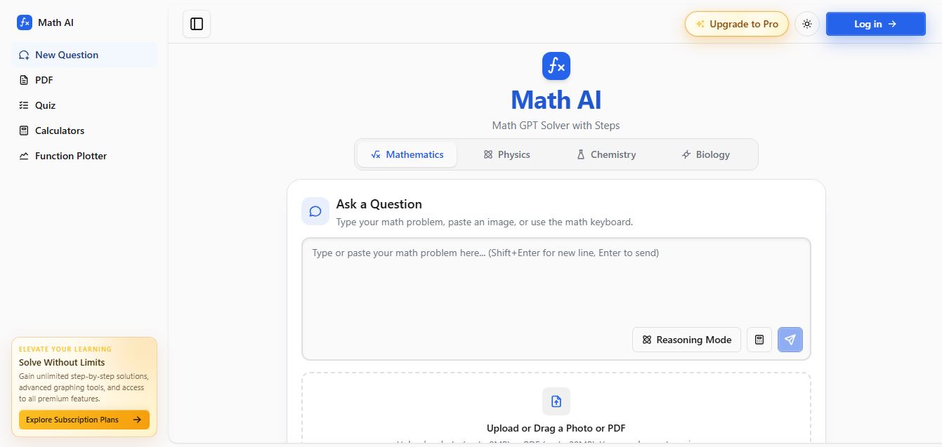 Math AI preview