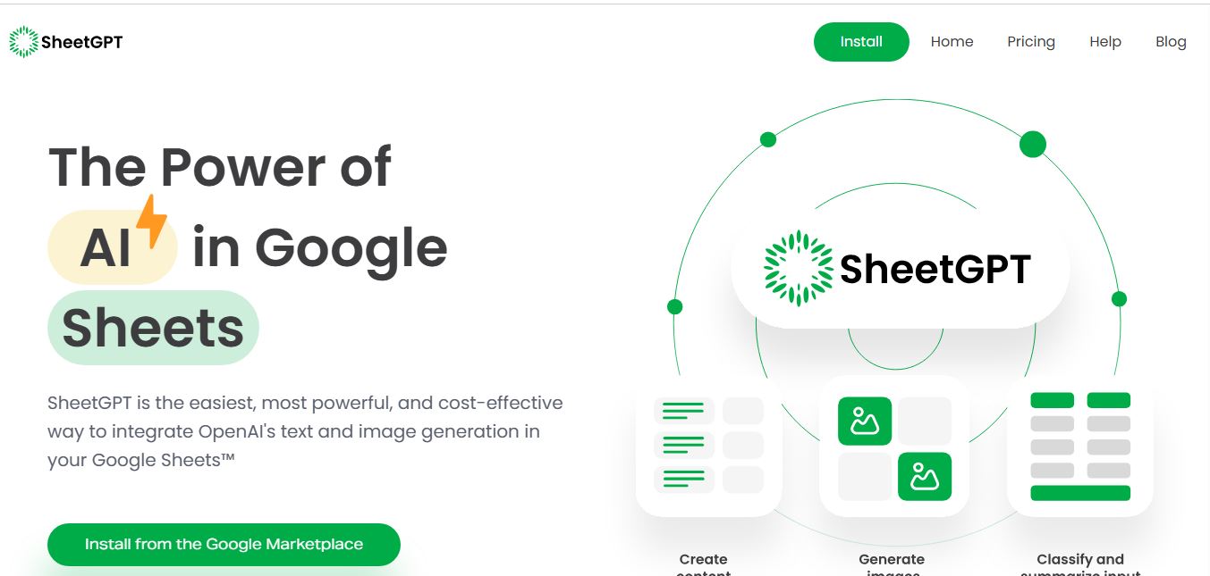 SheetGPT preview
