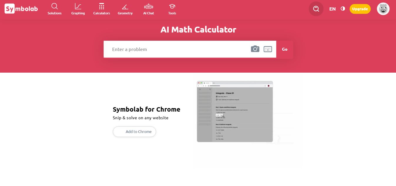 Symbolab preview