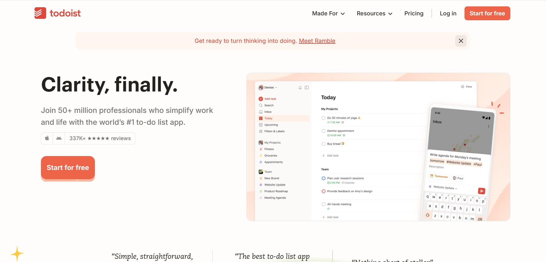 Todoist preview