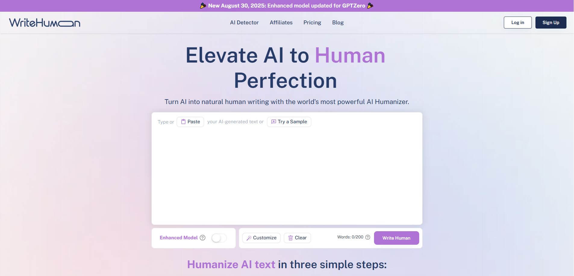 WriteHuman AI Preview