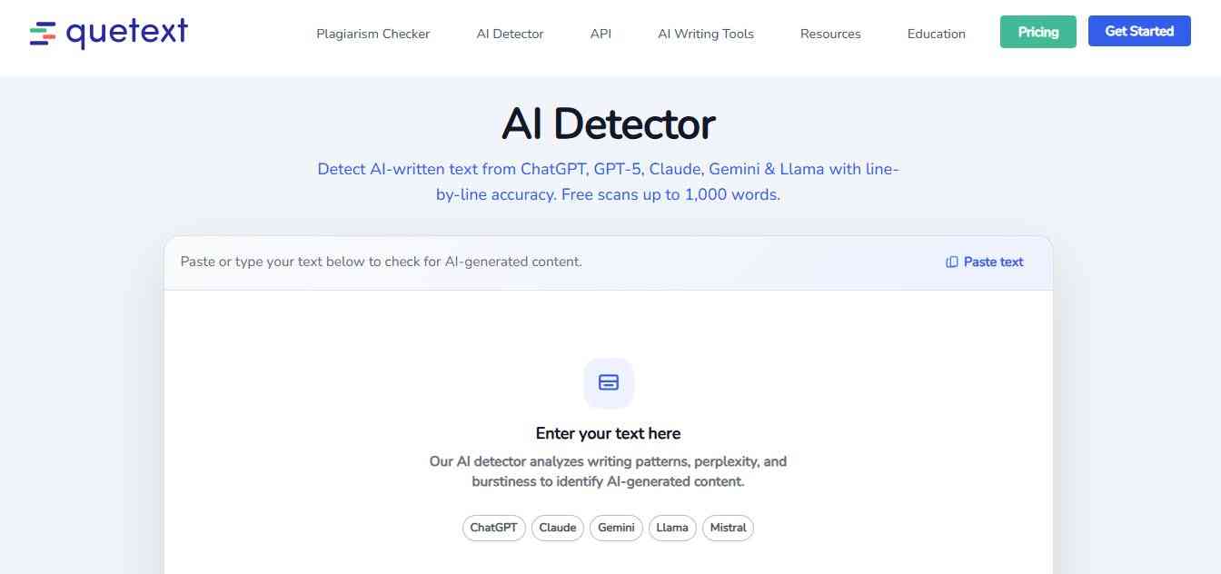 Quetext AI Detector