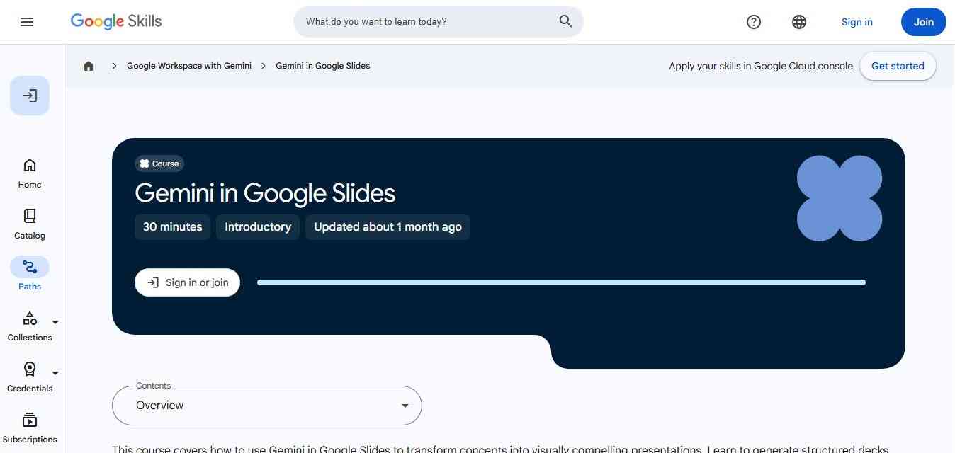 Google Slides with Gemini